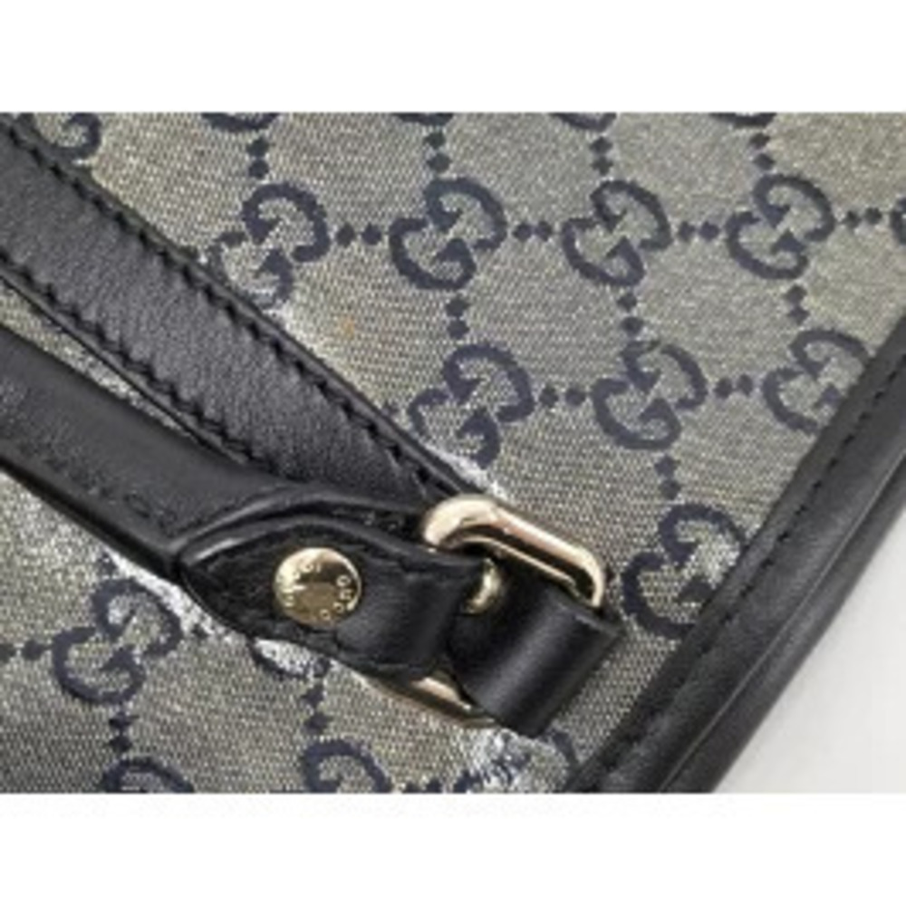 GUCCI Tote Bag Shoulder GG Crystal Black - Picture 5 of 9